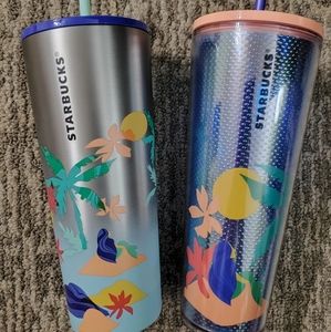 Starbucks mermaid lagoon tumblers